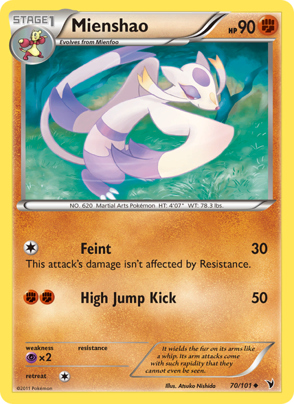 Mienshao - Pokémon TCG Card