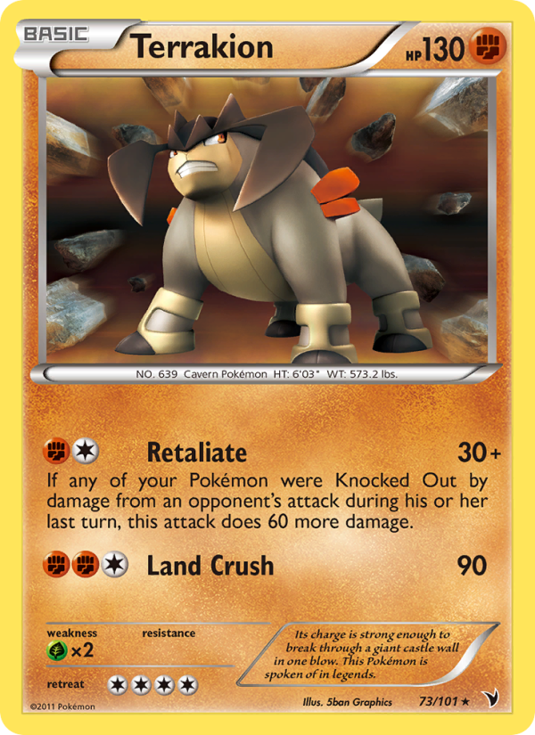 Terrakion - Pokémon TCG Card