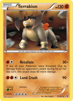 Terrakion - pokemon TCG Card