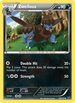 Zweilous - pokemon TCG Card