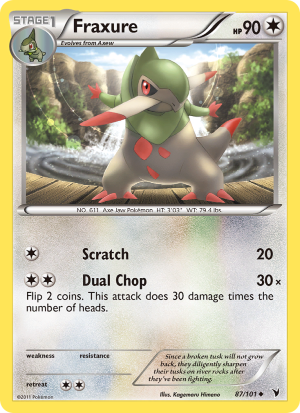 Fraxure - Pokémon TCG Card
