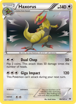Haxorus - pokemon TCG Card