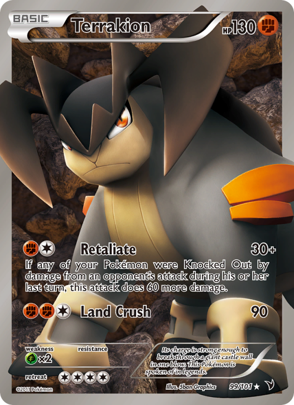 Terrakion - Pokémon TCG Card