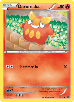 Darumaka - pokemon TCG Card