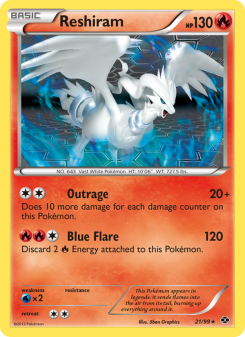 Reshiram - pokemon TCG Card