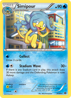 Simipour - pokemon TCG Card