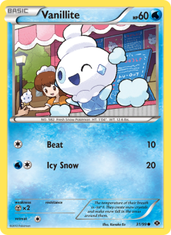 Vanillite - pokemon TCG Card
