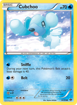 Cubchoo - pokemon TCG Card