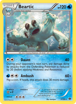 Beartic - pokemon TCG Card