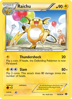 Raichu - pokemon TCG Card