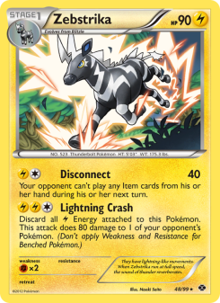 Zebstrika - pokemon TCG Card