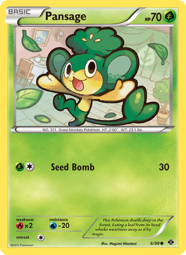 Pansage - Pokémon TCG Card