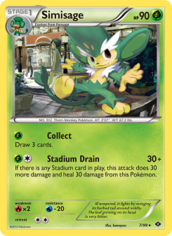 Simisage - pokemon TCG Card