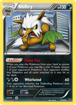 Shiftry - pokemon TCG Card
