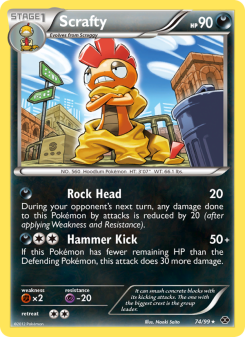 Scrafty - pokemon TCG Card
