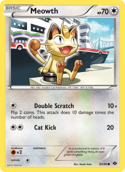 Meowth - pokemon TCG Card