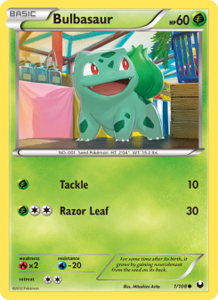 Bulbasaur - pokemon TCG Card