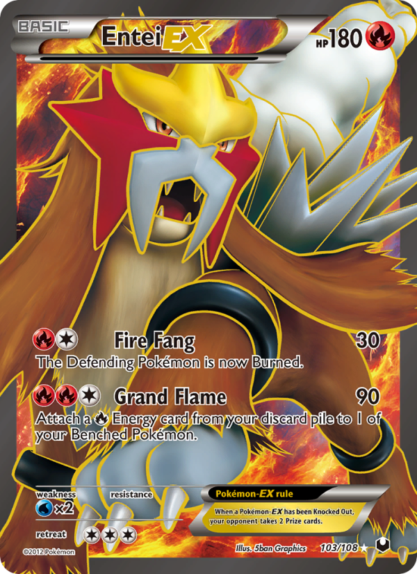 Entei-EX - Pokémon TCG Card
