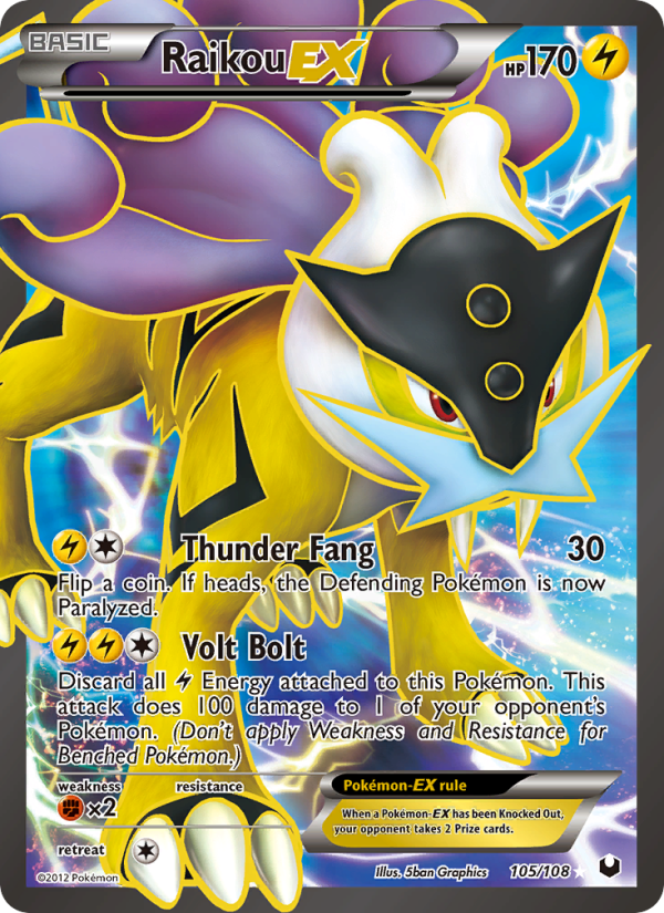 Raikou-EX - Pokémon TCG Card