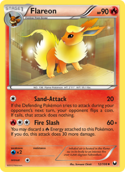Flareon - pokemon TCG Card