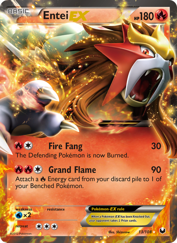 Entei-EX - Pokémon TCG Card