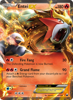Entei-EX - pokemon TCG Card