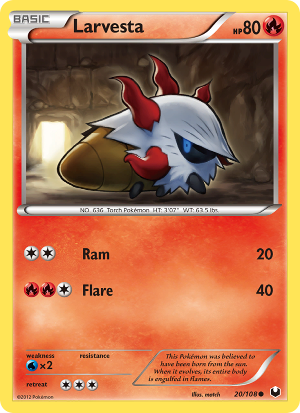 Larvesta - Pokémon TCG Card