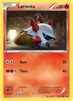Larvesta - pokemon TCG Card