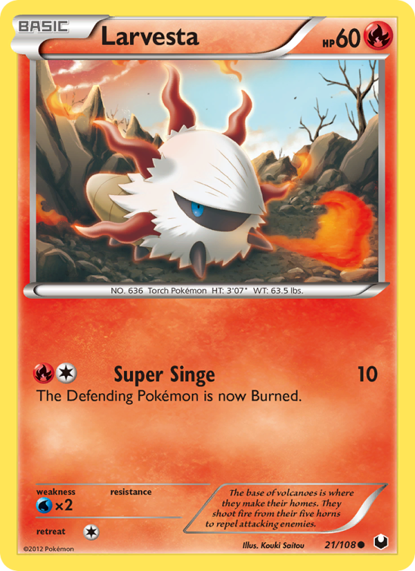 Larvesta - Pokémon TCG Card