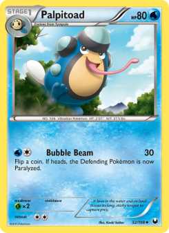 Palpitoad - pokemon TCG Card