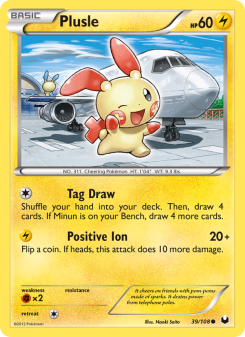Plusle - pokemon TCG Card