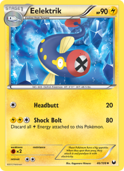 Eelektrik - pokemon TCG Card