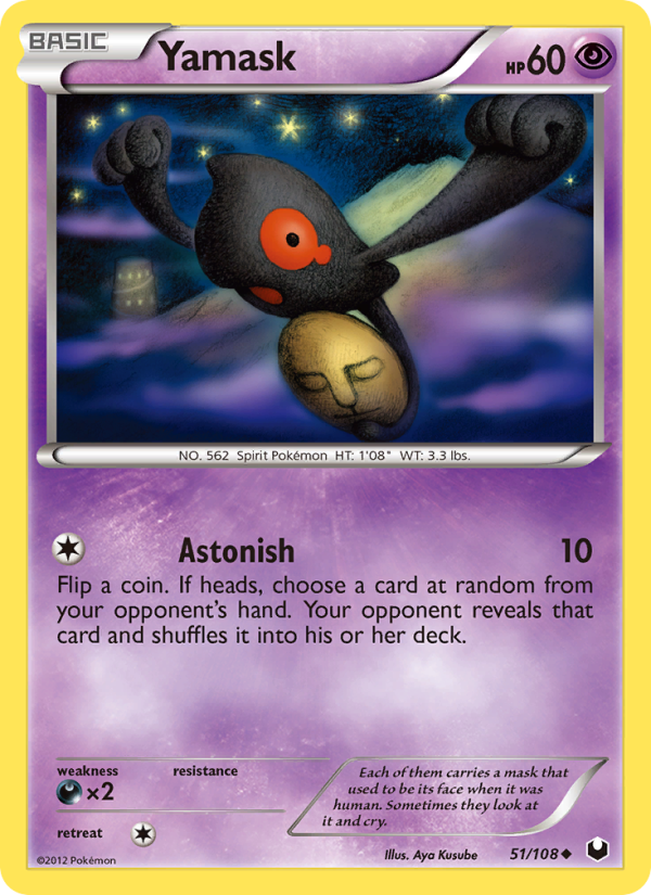 Yamask - Pokémon TCG Card