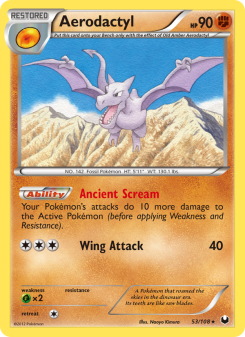 Aerodactyl - pokemon TCG Card