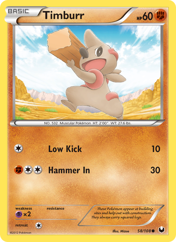 Timburr - Pokémon TCG Card