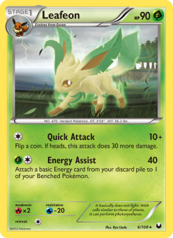 Leafeon - pokemon TCG Card