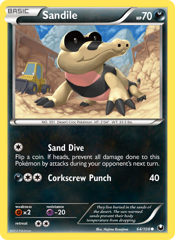 Sandile - Pokémon TCG Card