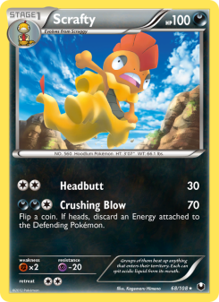 Scrafty - pokemon TCG Card