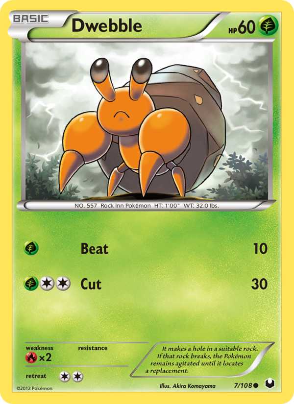 Dwebble - Pokémon TCG Card