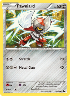 Pawniard - pokemon TCG Card