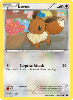 Eevee - pokemon TCG Card