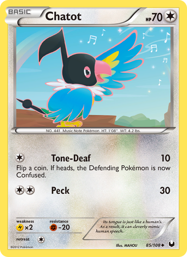 Chatot - Pokémon TCG Card