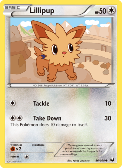 Lillipup - pokemon TCG Card