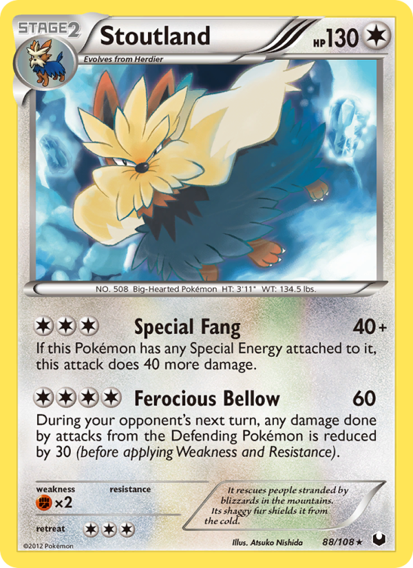 Stoutland - Pokémon TCG Card