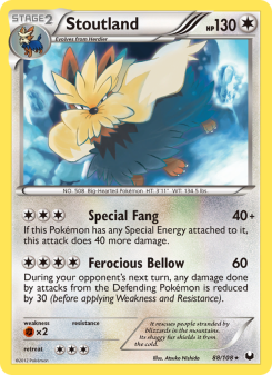Stoutland - pokemon TCG Card