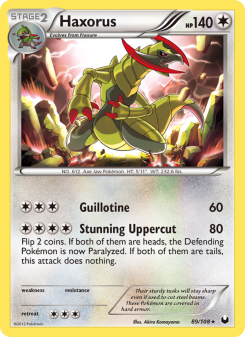 Haxorus - pokemon TCG Card