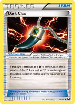 Dark Claw - pokemon TCG Card