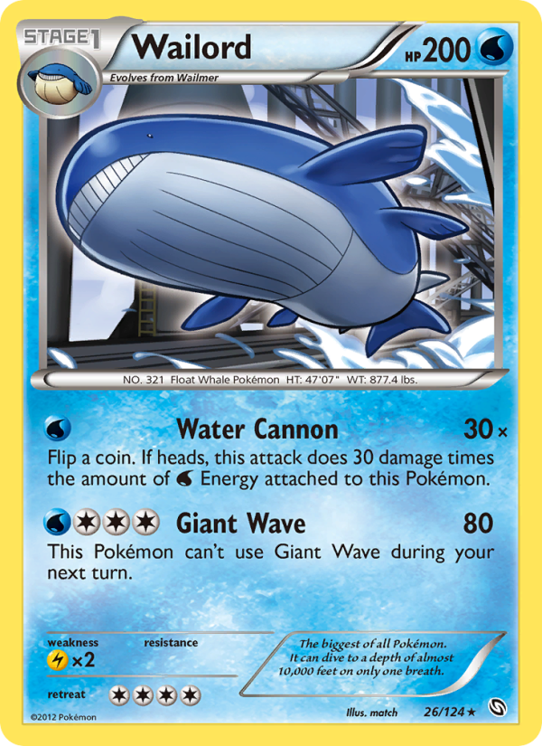 Wailord - Pokémon TCG Card