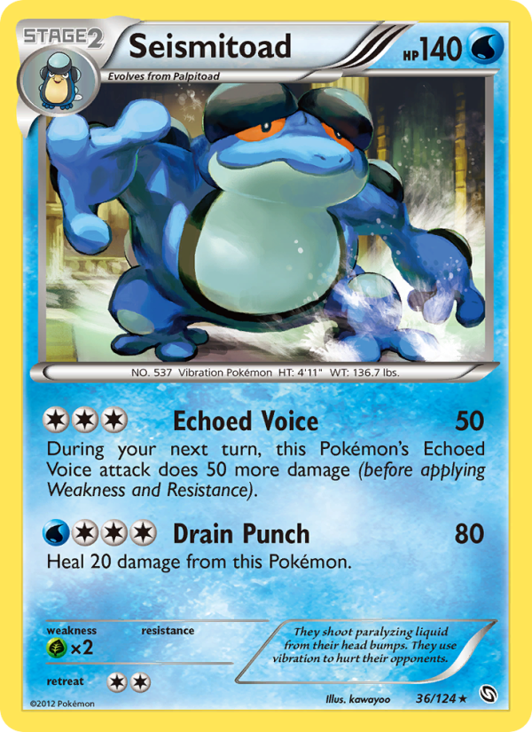 Seismitoad - Pokémon TCG Card