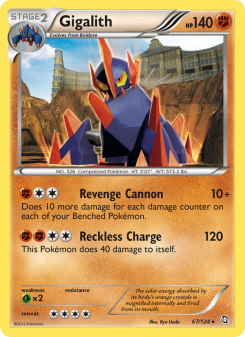 Gigalith - pokemon TCG Card